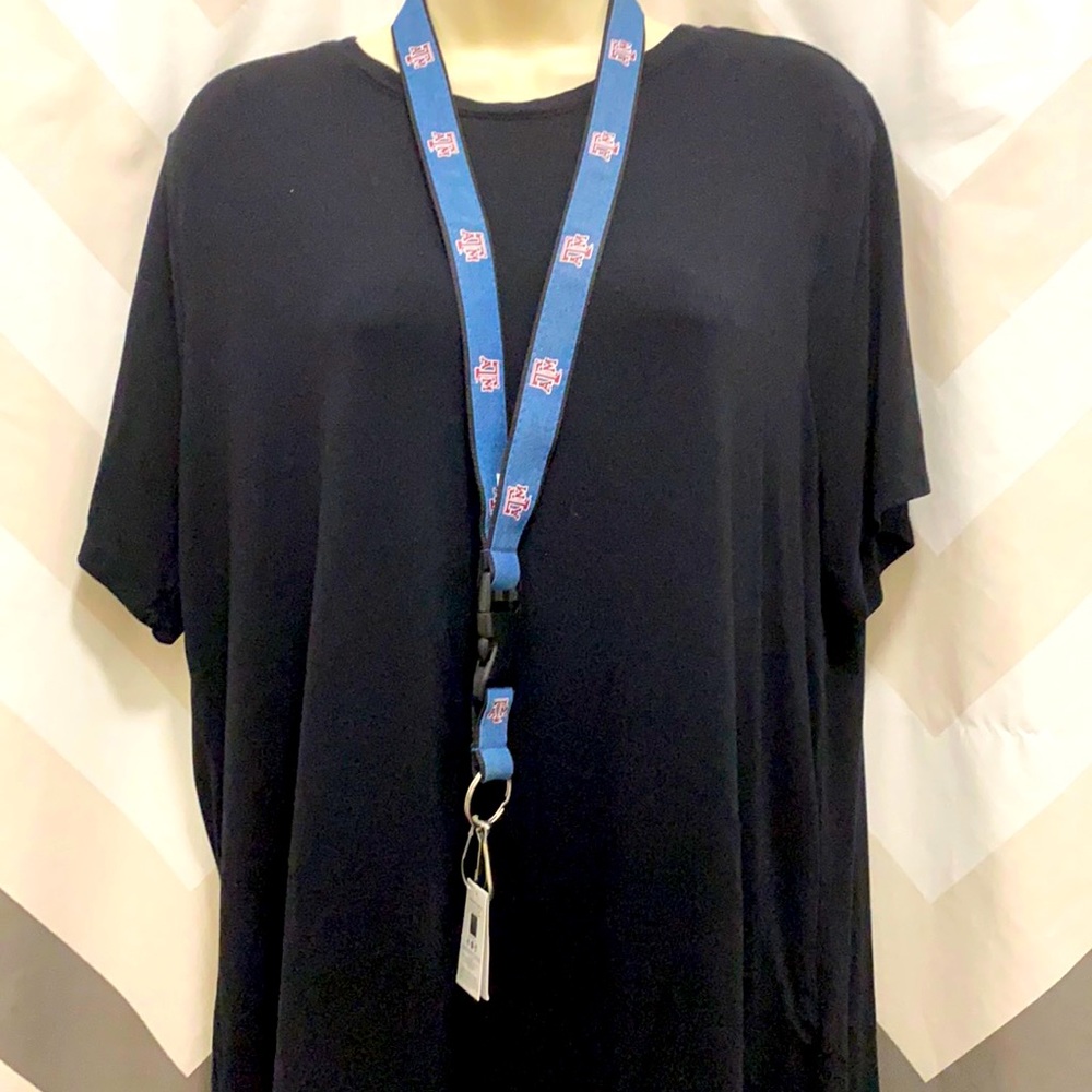 T A&M denim Lanyard